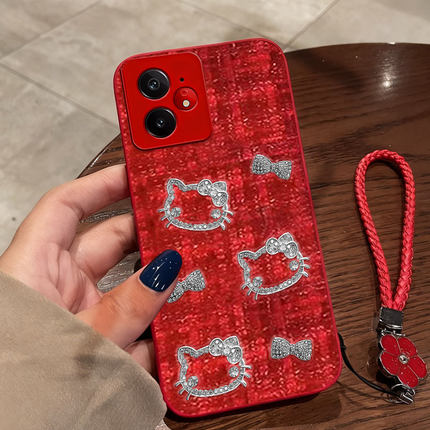 红色本命年布艺小香风适用Realme真我Neo7手机壳喜庆Neo5SE全包11名媛7冬天10+过年12喜庆Neo6防摔10外壳