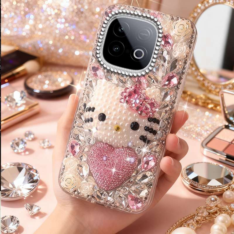 高端奢华镶钻手机壳，不掉钻，不发黄