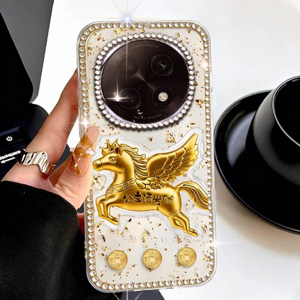 本命年金箔发财适用OPPOA5Pro手机壳新品RENO6PRO保护套7Ultra女款6过年8外壳A3i新年款A5活力版防摔5喜庆2