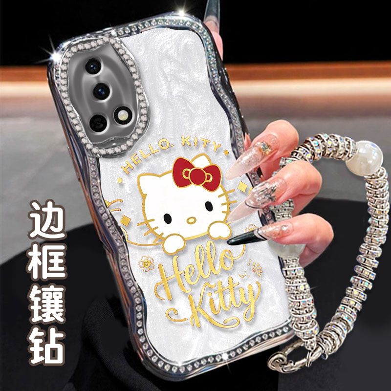 电镀奶油镶钻珠光白，不掉钻，不掉漆