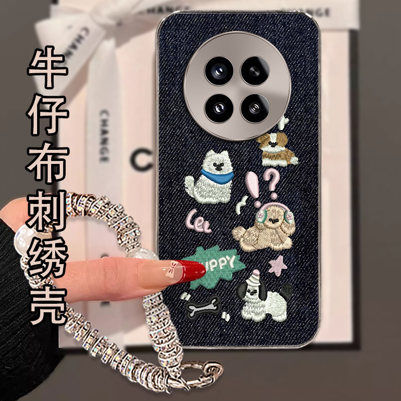 2026秋冬新品布艺牛仔刺绣，不掉色，不脱丝