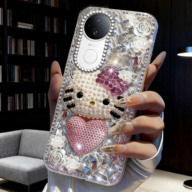高端奢华镶钻手机壳，不掉钻，不发黄