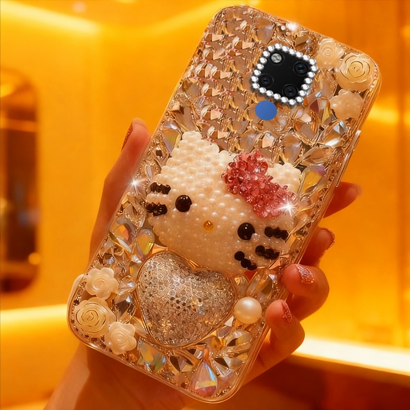 高端奢华镶钻手机壳，不掉钻，不发黄