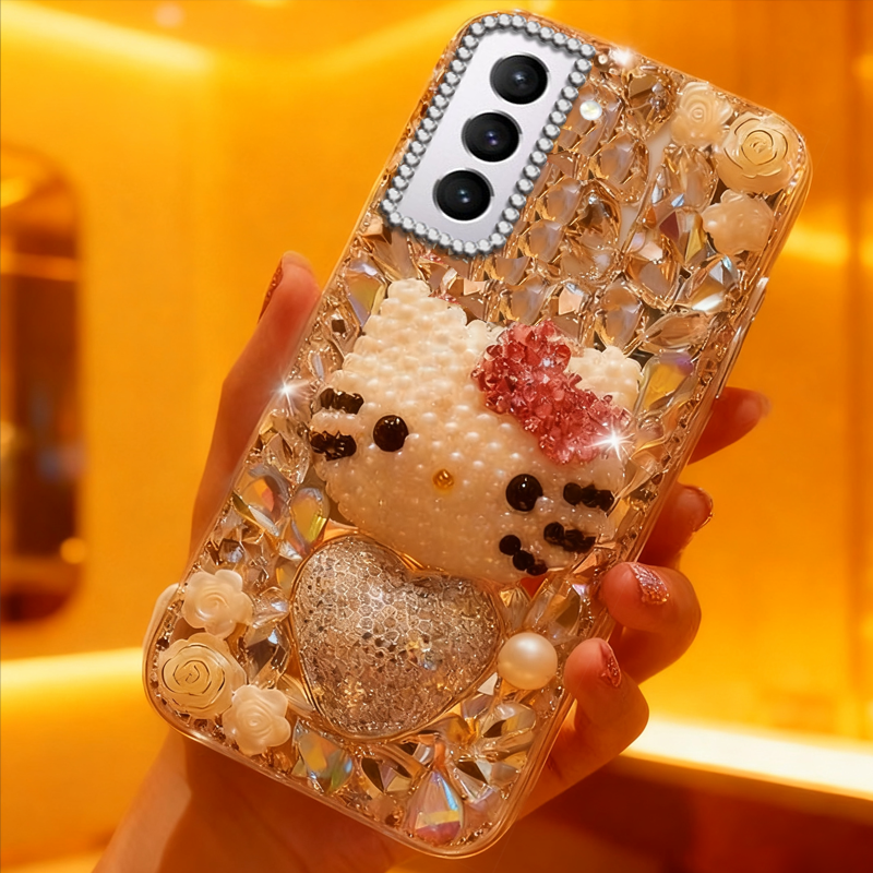 高端奢华镶钻手机壳，不掉钻，不发黄