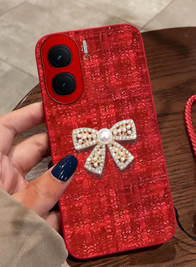 红色喜庆布艺适用iQOONeo10手机壳结婚9S防摔z10本命年8小香风7保护套Z9名媛7SE全包9秋冬9S+/2026年11冬天