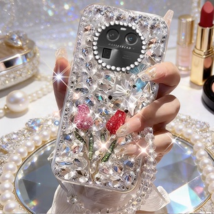 高级爆款 3外壳10上档次V20奢华5女款 V50新品 2026年2全包 镶钻适用OPPOFindX6手机壳网红11满钻真我GT8新款