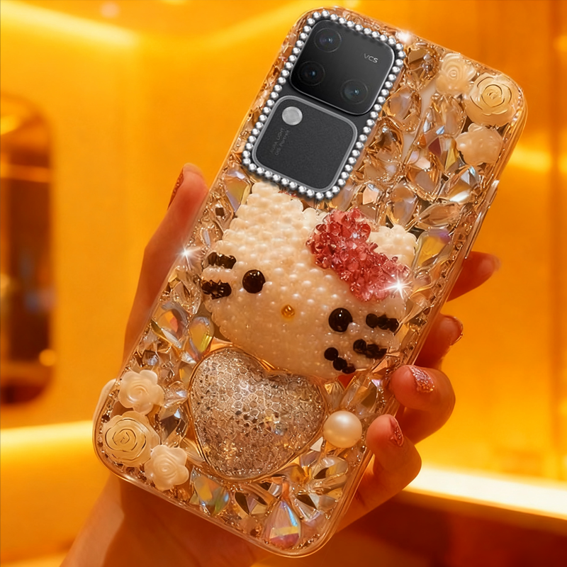 高端奢华镶钻手机壳，不掉钻，不发黄