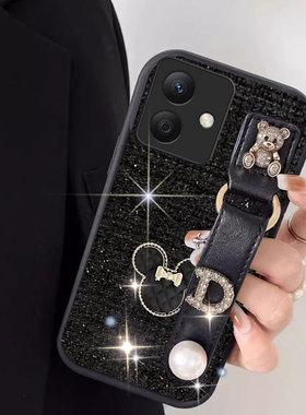 2026红色新年布艺小香风适用荣耀X60i手机壳喜庆畅玩50m秋冬畅玩70plus毛绒100防摔畅玩60Plus春节10c/2026年