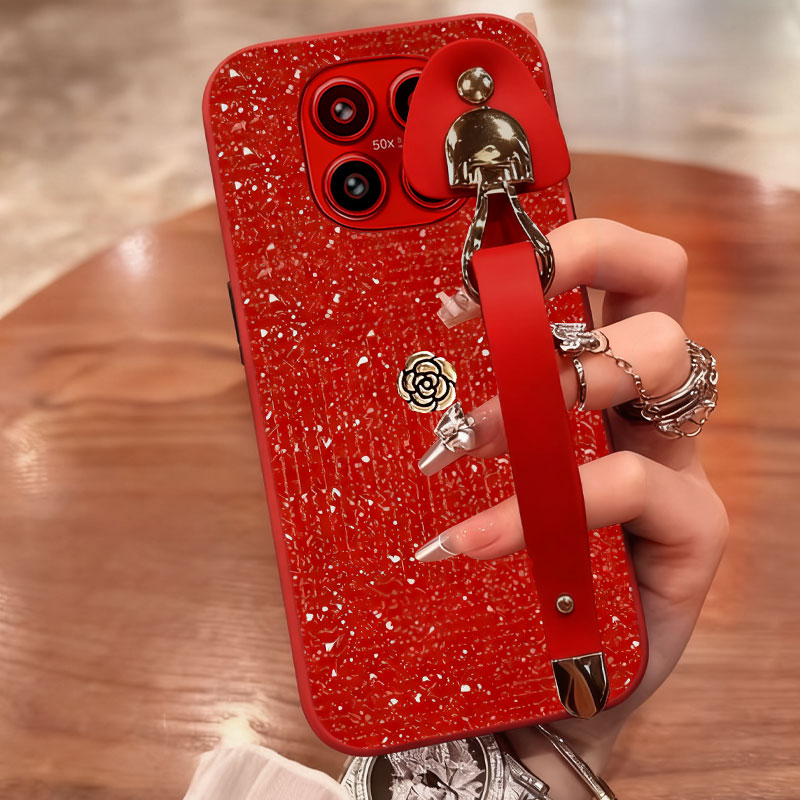 2026新款，磨砂光闪皮，带腕带更方便