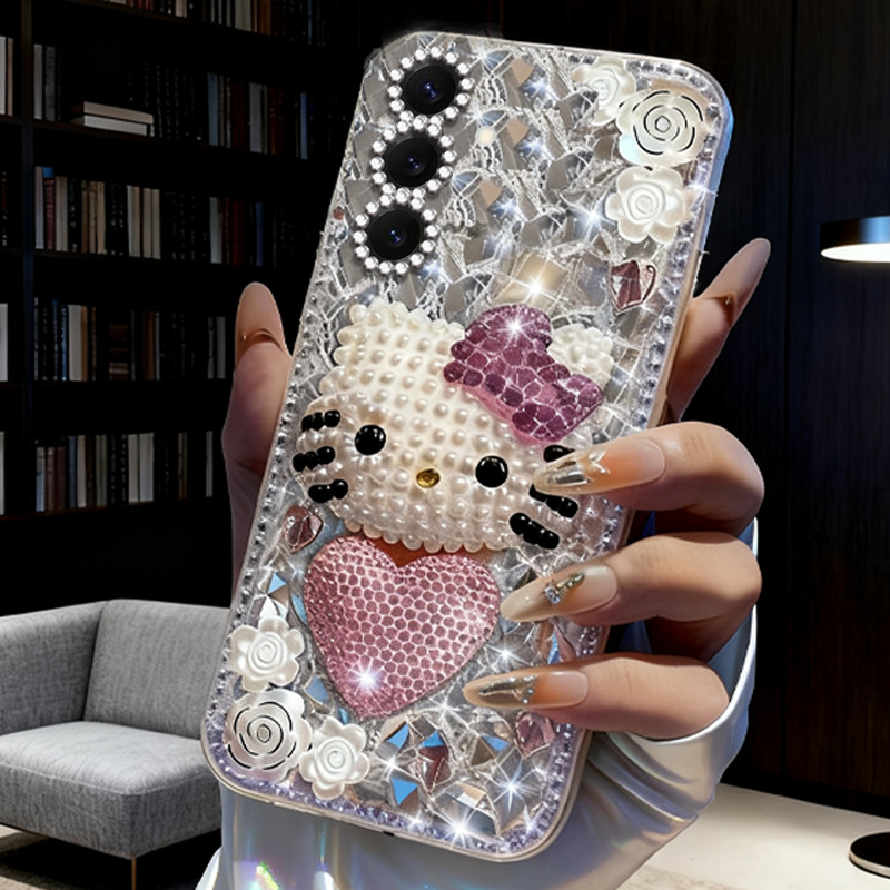 高端奢华镶钻手机壳，不掉钻，不发黄