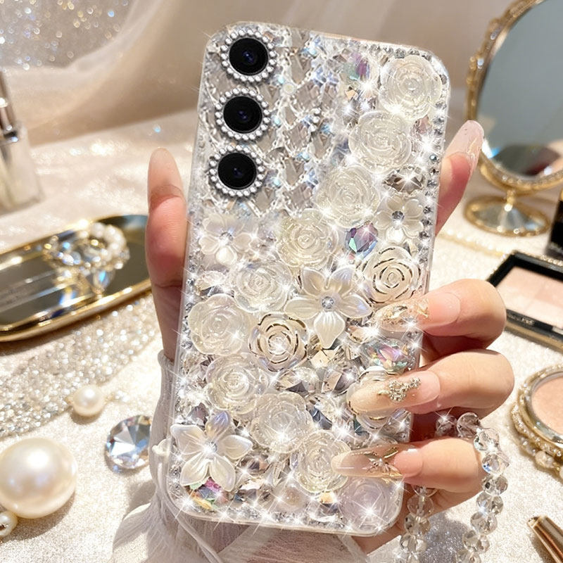 高端奢华镶钻手机壳，不掉钻，不发黄