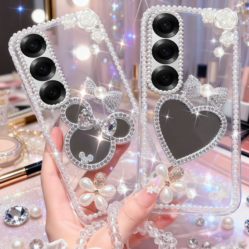 高端奢华镶钻手机壳，不掉钻，不发黄