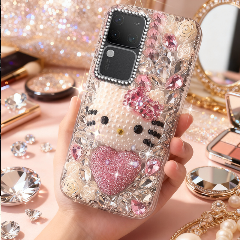 高端奢华镶钻手机壳，不掉钻，不发黄
