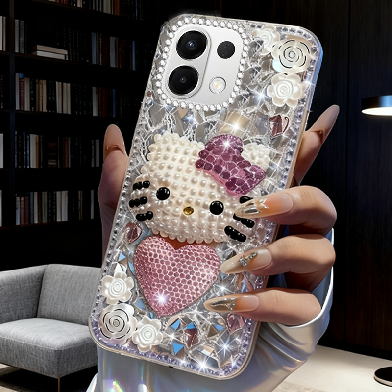 高端奢华镶钻手机壳，不掉钻，不发黄