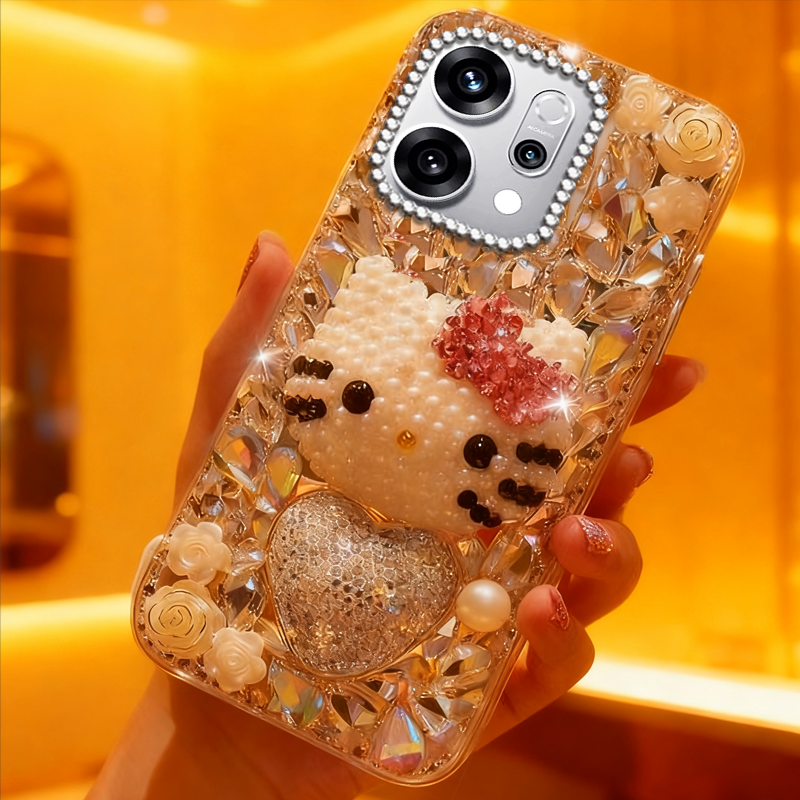 高端奢华镶钻手机壳，不掉钻，不发黄