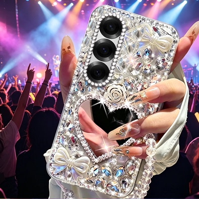 2026新款满钻适用三星GalaxyZFold6手机壳防摔ZFlip5小众zfold7外壳W25Flip上档次ZFold3高级感ZFlip6巨好看