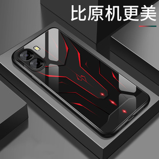 适用oppoa6c手机壳新款A6c简约创意5G玻璃硬壳保护套PMC110机甲镜头全包防摔软壳OPPO男女款潮牌网红个性外壳