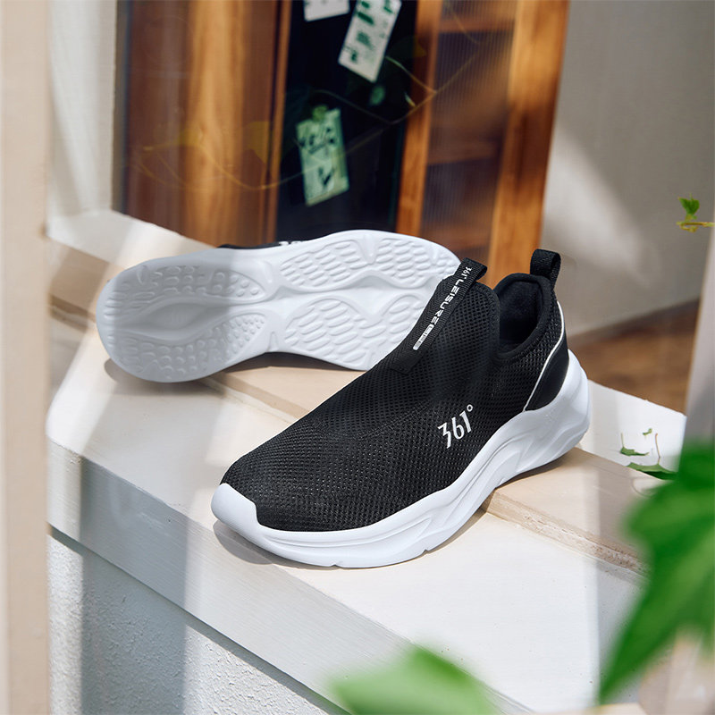 361度男鞋运动鞋2025年秋季新款懒人一脚蹬休闲鞋软底透气鞋子