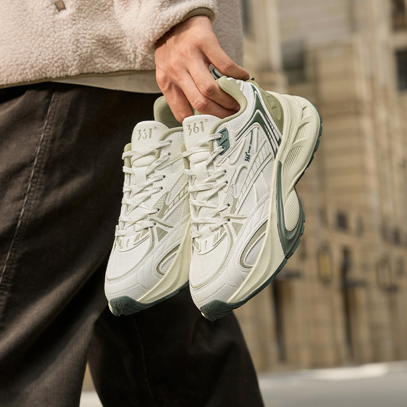 年轮361运动鞋男款2025冬季新款复古老爹鞋男款增高休闲鞋通勤鞋
