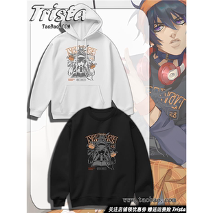 JOJO的奇妙冒险周边衣服纳兰迦同款cos黄金之风小飞机连帽卫衣ins