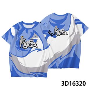半袖 和平精英agfox战队服速干短袖 男女卫衣加大码 套装 体恤 t恤短裤