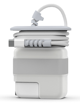 适用苹果macbook笔记本电源保护套air13电脑pro15寸充电器收纳包12头数据线13.3保护壳膜硅胶14软套16配件