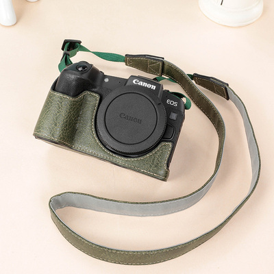 适用于佳能EOSR50微单相机包 R50 R7 R8 R10皮套底座可拆电池相机套保护套配件