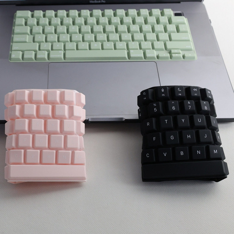 适用于2025MacBook苹果14寸电脑MacBook air13.6寸硅胶 M4保护膜pro16笔记本适合长指甲美眉硅胶美甲键盘膜