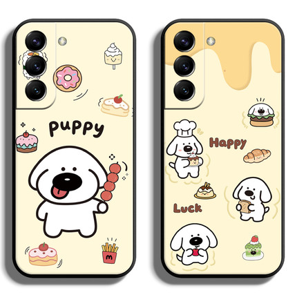 适用三星S系列22Ultra手机壳S21+保护套S20FE全包S10E防摔S9软S8薄S7edge硅胶S6个性创意卡通新款狗狗四定制
