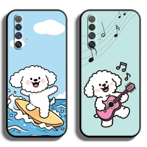 适用Realme真我X系列50m手机壳X7Pro至尊版Q5狂欢版保护套Q3S全包Q2防摔X2青春版软薄硅胶个性创意小狗三定制