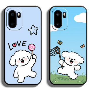 适用一加Ace系列6手机壳1+Ace5Pro竞速oneplus3V至尊版2V保护套acepro全包防摔软薄硅胶液态简约线条狗二定制