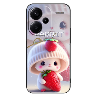 适用于小米redmi红米note13Pro+手机壳redminote13pro十加保护套防摔全包软超薄潮男硅胶女直边卡通萌兔定制