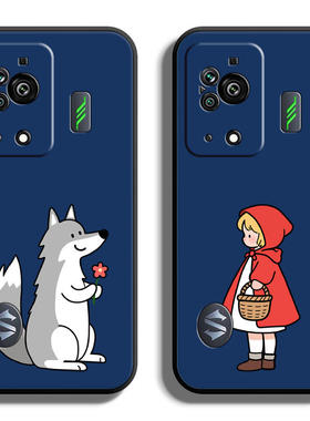 适用黑鲨5手机壳Pro保护套RS全包4防摔定制s软S薄3硅胶游戏3S情侣男卡通女网红新款直边创意液态简约潮情侣个