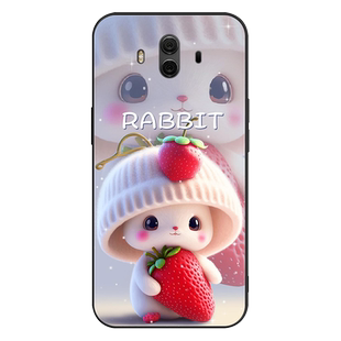 适用华为mate10手机壳MATE10保护套ALP-AL00防摔全包软超薄情侣网红男液态硅胶女个性创意简约卡通萌兔订定制
