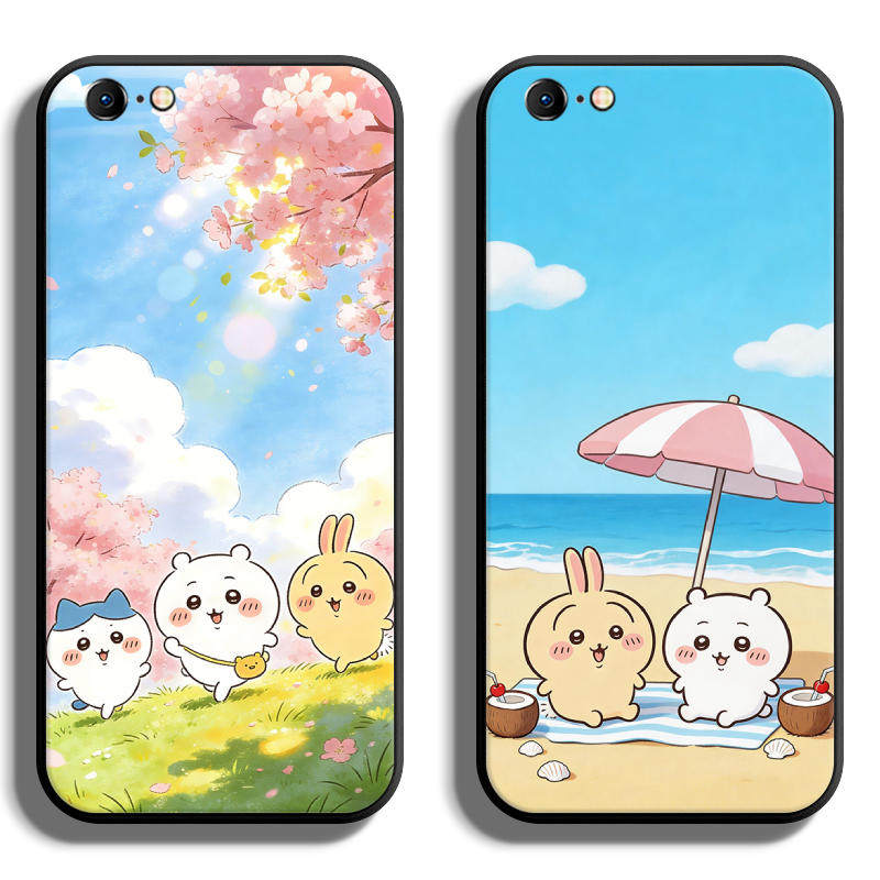 适用iPhone苹果6手机壳6s保护套6plus全包6sPlus防摔软定制薄硅胶吉伊卡哇潮情侣时尚个性创意高级液态网红女