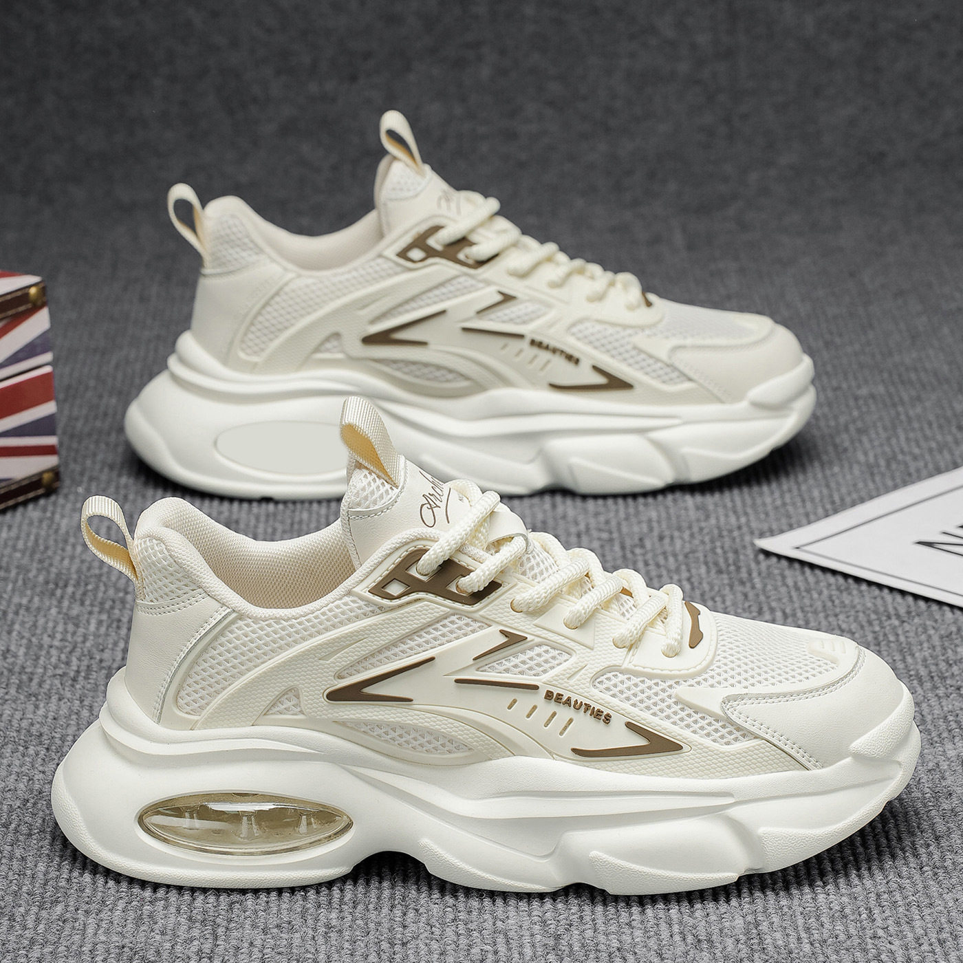 老爹鞋男鞋夏季新款透气网面鞋子男潮流百搭厚底运动鞋休闲跑步鞋,流行男鞋,老爹鞋,淘宝优惠券,粉丝福利购,淘宝优惠卷