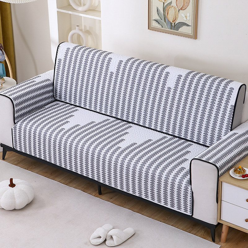 几何条纹沙发垫防滑四季通用现代简约客厅双三人沙发巾异形防滑垫,居家布艺,沙发垫,淘宝优惠券,粉丝福利购,淘宝优惠卷