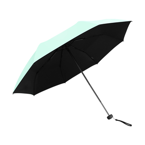 天堂伞纯色伞遮阳防晒伞防紫外线太阳伞三折折叠晴雨两用雨伞男女