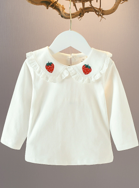 2026女童打底衫0-4岁女儿童T恤春装婴幼儿纯色上衣女宝宝长袖春款