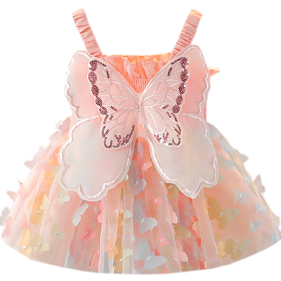 女连衣裙吊带裙子公主女夏季