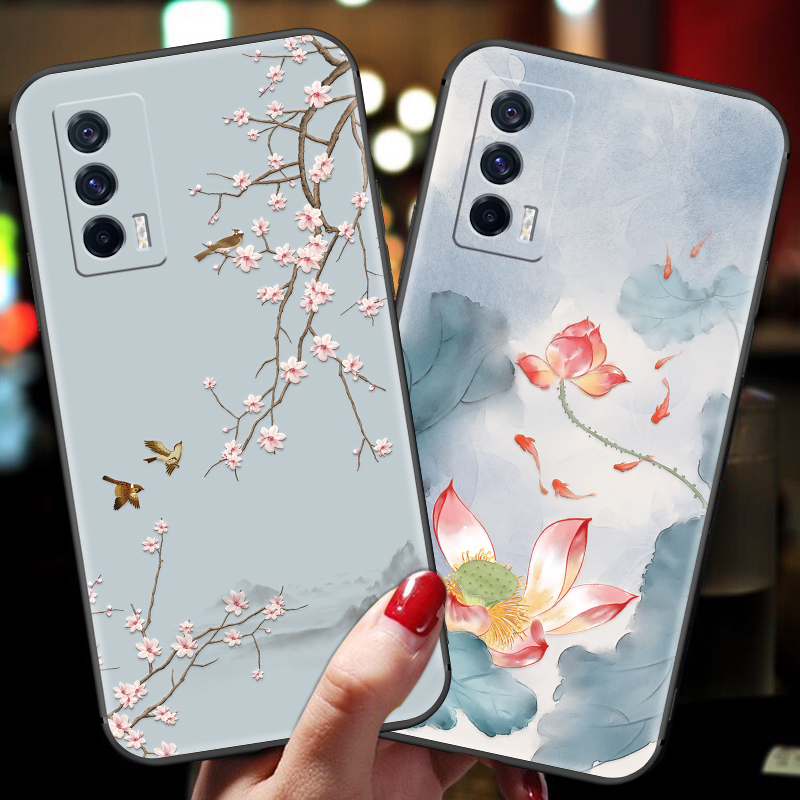 vivoiqooneo5手机壳女款iqooneo5硅胶软壳vivoiqoo7全包防摔vivo个性创意iqoo磨砂neo保护套男带挂绳超薄外壳