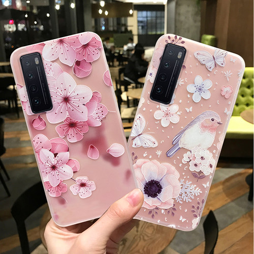 华为透明磨砂n0va7pr0镜头手机壳