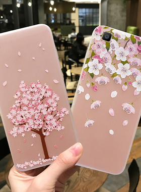 oppor7手机壳女潮0ppor7plus透明磨砂软壳r7splus手机套少女款r7s超薄硅胶全包防摔ins风t个性创意oppo樱花女