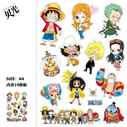 Anime Cá tính Một mảnh Vali Sticker Xe đẩy du lịch Lockbox Máy tính xách tay Sticker Không thấm nước 111 - Phụ kiện máy tính xách tay