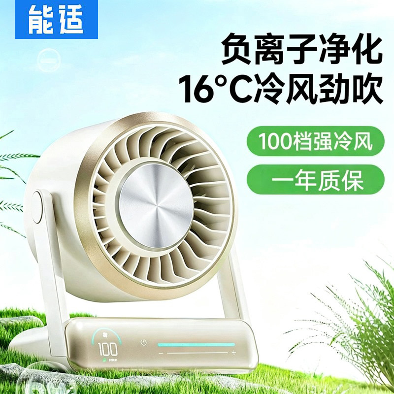 【负离子循环空调扇】家用小型桌面风扇静音客厅卧室厨房制冷风扇图片