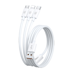 能适100W数据线三合一快充一拖三充电线器6A多头车载三用多功能闪充三头充电宝适用苹果华为小米安卓手机通用