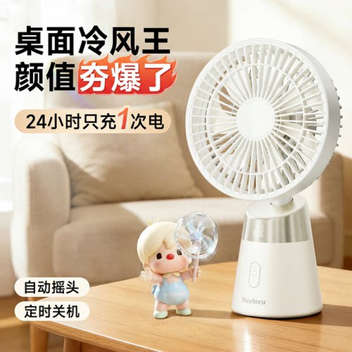 【2026新款】桌面风扇家用摇头扇