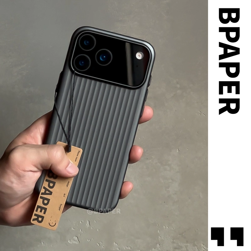 适用苹果17promax磁吸无线充电壳光栅瓦楞硬壳手机壳Air超薄iphone16pro大孔15prox石墨黑14立体感防滑散热