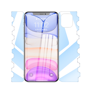 适用苹果11一体水凝膜iphone11promax蝴蝶膜11pro手机全屏覆盖max包边ipi全包ghm十一por全身保护钢化软