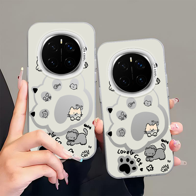 C09猫爪适用荣耀x70手机壳ins风x60GT男女新款x50i创意保护套x40春天pro好看防摔por高级独特小众x30x20